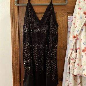 Free people black sparkle dress